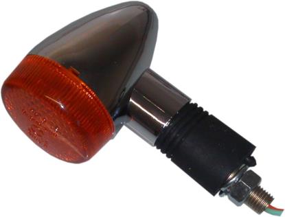 Picture of Indicator Mini Kawasaki VN Style Chrome with Amber Lens