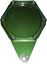 Picture of Tax Disc Holder Hexagon Green 6 Studs