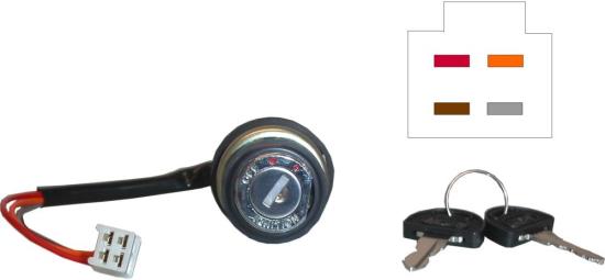 Picture of Ignition Switch for 1970 Suzuki T 350 'Rebel' (Mark II) (2T)