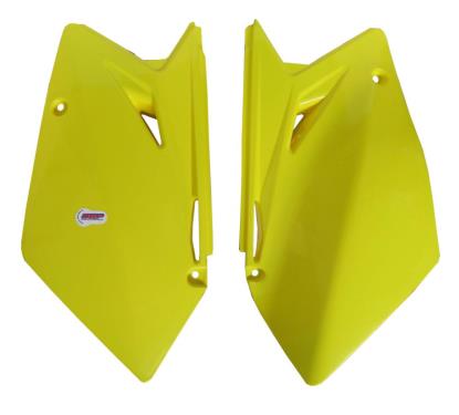 Picture of Side Panels Yellow Suzuki RMZ450 07 (Pair)
