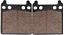 Picture of Brake Disc Pads Rear R/H Kyoto for 1975 Honda GL 1000 K0 Gold Wing
