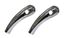 Picture of Handlebar Risers Chrome 7/8" Pullback long with Round Dome (Pair)