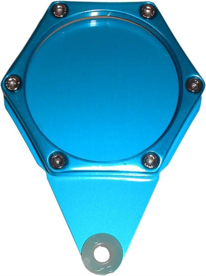 Picture of Tax Disc Holder Hexagon Blue 6 Studs