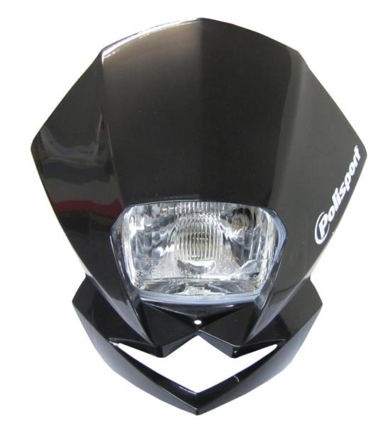 Picture of Headlight EMX Black (E-Marked)