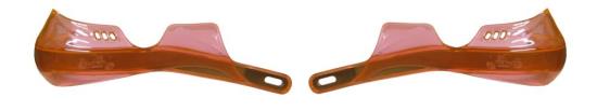 Picture of Hand Guards Wrap Round with Alloy Inserts Orange (Pair)