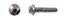 Picture of Bolts Chrome Hexagon 8mm x 40mm (10mm Spanner Size)(pitch 1.25mm) (Per 10)