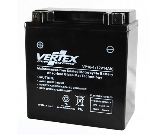 Picture of Vertex VP16-4 Battery replaces CTX16-BS 