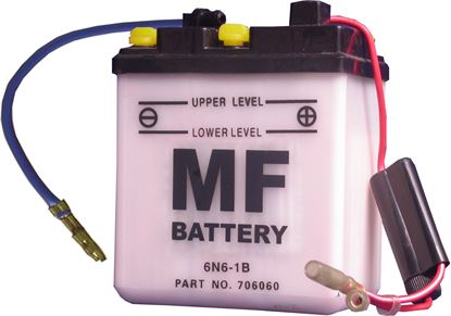 Picture of *Battery 6N6-1B (L:99mm x H:117mm x W:57mm) EBC/ EXIDE NO PAC