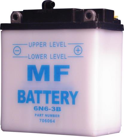 Picture of Battery 6N6-3B (L:99mm x H:108mm x W:57mm) (SOLD DRY)