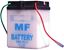 Picture of Battery (Conventional) for 1998 Honda CG 125 W NO ACID