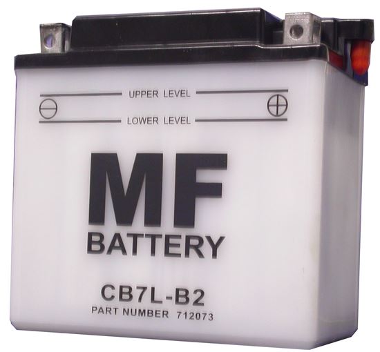 Picture of Battery CB7L-B2 (Sq Terminals)  (L:135mm x H:132mm x W:76mm)