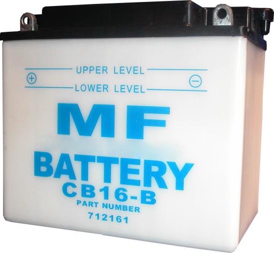 Picture of Battery CB16-B, 12N16-4B (L:175mm x H:155mm x W:100mm) (SOLD DRY)