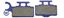 Picture of Brake Disc Pads Front R/H Kyoto for 2005 Suzuki RM 65 K5