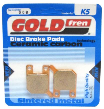 Picture of Goldfren K5-008 as FA115 with tag on bottom corner Disc Pads (Pair)