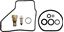 Picture of TourMax Carburettor Repair Kit Honda VF500F 84-85 CAB-H52