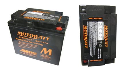 Picture of Motobatt Battery MBTX20UHD Fully Sealed CTX20 All (Supplied in Black)