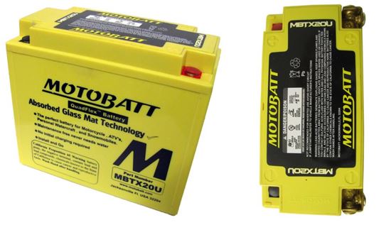 Picture of Battery (Motobatt) for 1980 Kawasaki (K)Z 1000 ST (E2 Shaft)