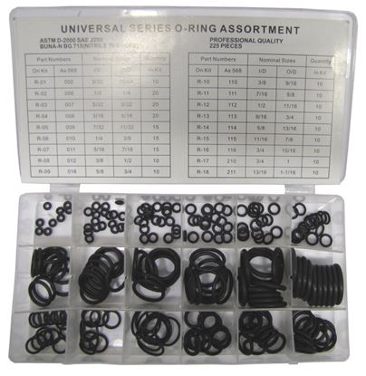 Picture of O-Ring Kit Assorted Imperial 225pc Assortment in Tray (Kit)
