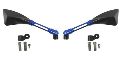 Picture of Mirrors CNC Prism with Black Head & Blue Stem 8mm or 10mm (Pair)