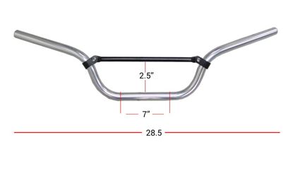 Picture of Handlebars 7/8' Aluminium Silver ideal for all ATVs