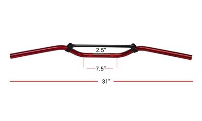 Picture of Handlebars 7/8' Aluminium Red 2.50' Rise with brace