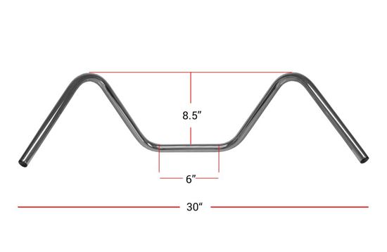 Picture of Handlebars 7/8' Chrome Pull Back 8' Rise