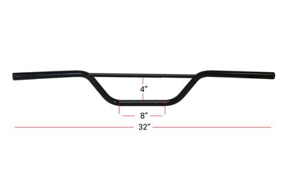 Picture of Handlebars 7/8' Trail Black 4.00' Rise with slight pull back 4' Rise C