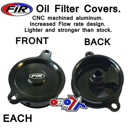 Picture of OIL FILTER COVER BLK ALLOY KAW fits Kawasaki KX450F 06-15,