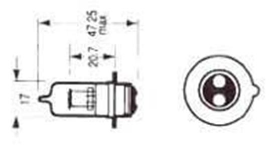 Picture of BULB 12V 35/36.5W HALOGEN