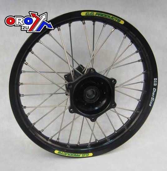 Picture of 18x2.15 WHEEL KTM BK/BK CC RIM BK DID, HUB BLACK REAR 4 BEARING SUPER STRONG HUB