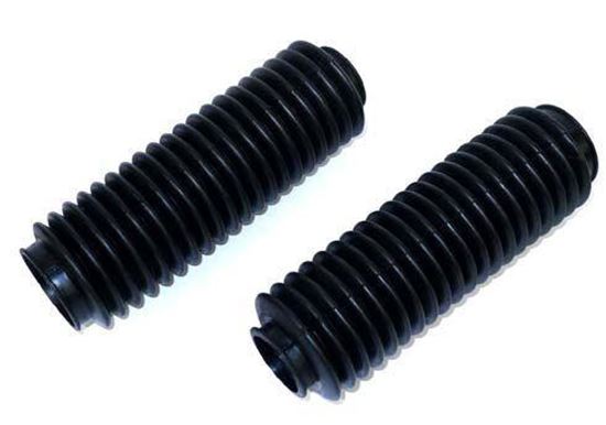 Picture of 260mm FORK BOOT SET BLACK NORTON COMMANDO TYPE.