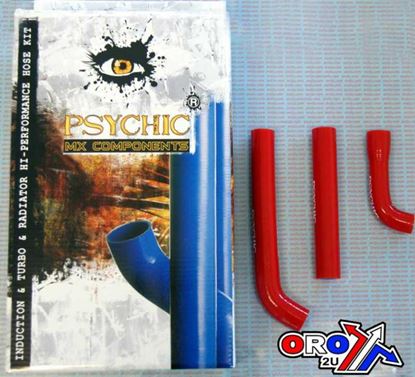 Picture of HOSE KIT/3 GAS GAS TRIAL RED PSYCHIC MX-10045RD SILICONE RADIATOR HOSE TXT PRO