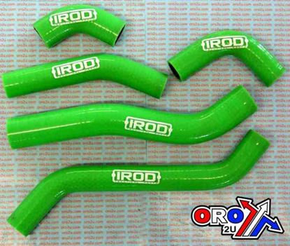 Picture of HOSE KIT/5 KX450F 06-08 GREEN SILICONE RADIATOR COOLING