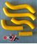 Picture of HOSE KIT/5 07-09 RMZ250 SILICONE RADIATOR SUZUKI PSYCHIC MX-10033 YELLOW