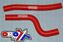 Picture of HOSE KIT 03-07 PREDATOR 500 SILICONE RADIATOR RED POLARIS