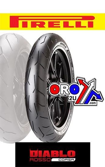 Picture of 120/60 ZR17 55W TL ROSSO CORSA 707 PIRELLI 2058300 FRONT TYRE