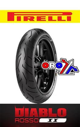 Picture of 120/60 R17 55H TL ROSSO II 706 PIRELLI 2210300 FRONT TYRE