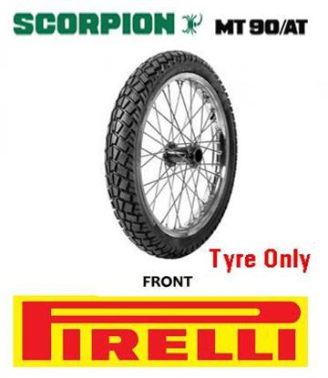 Picture of 90/90-19 52P MT90A/T SCORPION 747 PIRELLI 1438600 FRONT TYRE