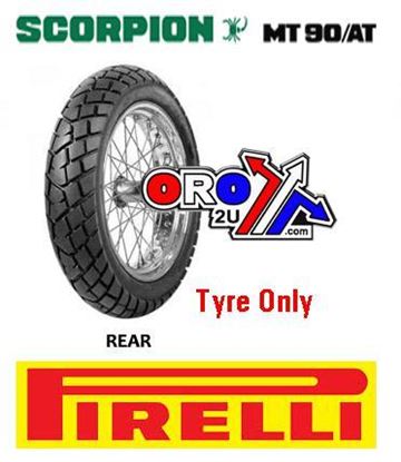 Picture of 120/90 17 64S MT90A/T SCORPION 747 PIRELLI 1004300 REAR TYRE