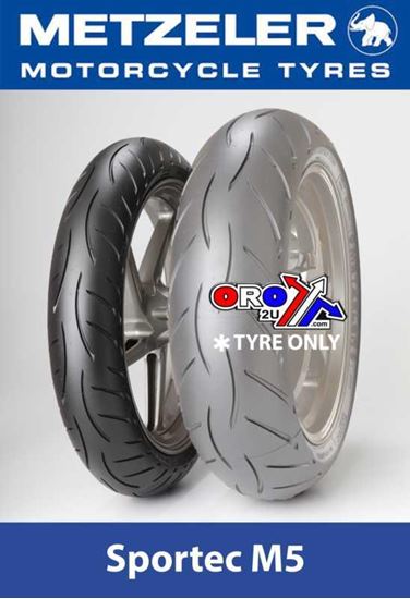 Picture of 110/70 ZR 17 54W TL SPORTEC M5 METZELER 2028100 FRONT TYRE