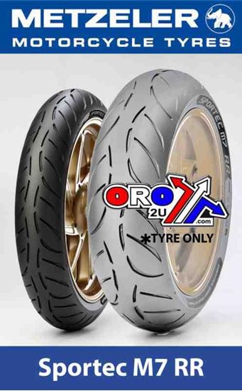 Picture of 110/70 ZR 17 54W TL SPORTEC M7 METZELER 2449800 FRONT TYRE