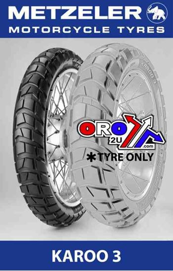 Picture of 120/70 19 60T TL M+S KAROO 3 METZELER 2316100 FRONT TYRE