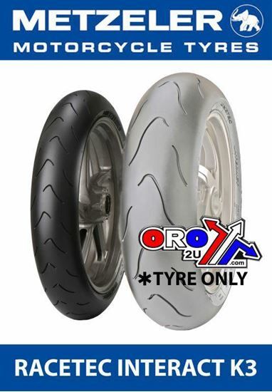 Picture of 120/70 ZR 17 58W TL RACETEC K3 METZELER 1869500 FRONT TYRE