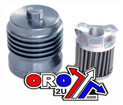 Picture of OIL FILTER SPIN ON REUSABLE PC RACING STAINLESS STEEL PCS1