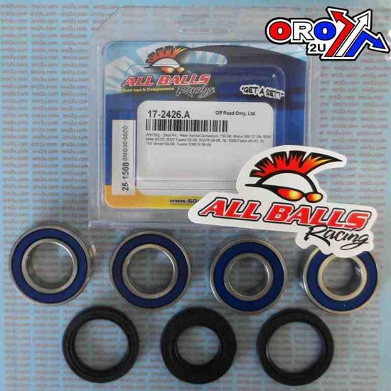 Picture of WHEEL BEARING KIT REAR ALLBALLS 25-1568 Aprilia