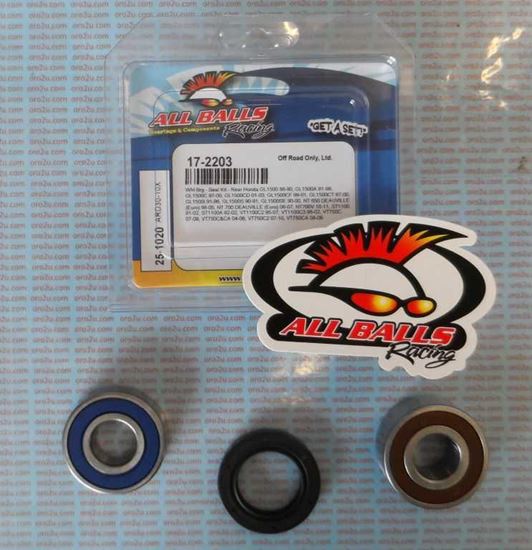 Picture of WHEEL BEARING KIT FRONT BMW ALLBALLS 25-1020 REAR HONDA