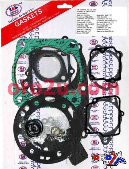 Picture of GASKET FULL SET 350 400POLARIS K&S 70-5001 COMPLETE KIT