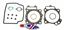 Picture of GASKET TOP SET 6-13 TRX450R ER ATHENA P400210600197 HONDA
