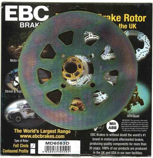 Picture of DISC BRAKE REAR YFM350 EBC EBC MD6053D YFS200, YFZ350