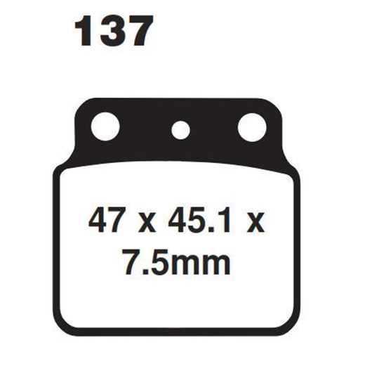 Picture of BRAKE PADS SINTERED HARD RACING GOLD 41-817.H.CORE